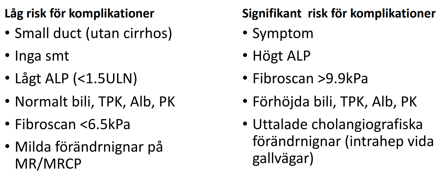 Individuell risk bedömning är ledsägande vad gäller surveillance. Bergqvist GIF kurs 2022.